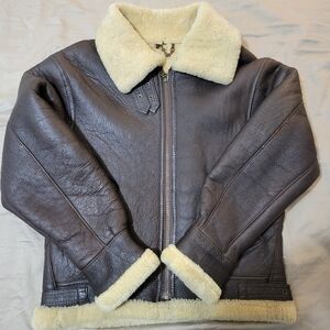VINTAGE B3 Bomber Shearling Leather Jacket